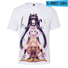 Load image into Gallery viewer, NEKOPARA t Shirt Summer Fashion short sleeve t shirt Kpop Print Tee Harajuku Anime Cosplay loose Oversize Shirt