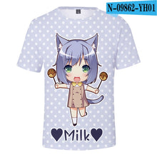 Load image into Gallery viewer, NEKOPARA t Shirt Summer Fashion short sleeve t shirt Kpop  Print Tee Harajuku Anime Cosplay loose Oversize Shirt
