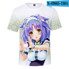 Load image into Gallery viewer, NEKOPARA t Shirt Summer Fashion short sleeve t shirt Kpop  Print Tee Harajuku Anime Cosplay loose Oversize Shirt
